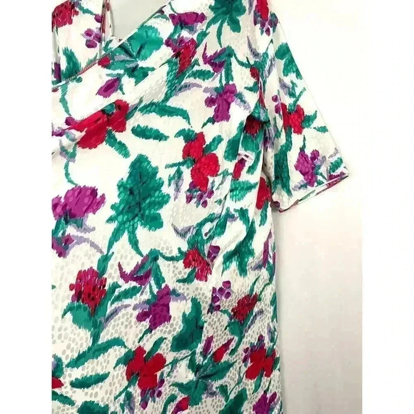 VTG Neiman Marcus Floral Nightgown Robe Set MEDIUM - Mary McFadden Women's - Picture 6 of 13